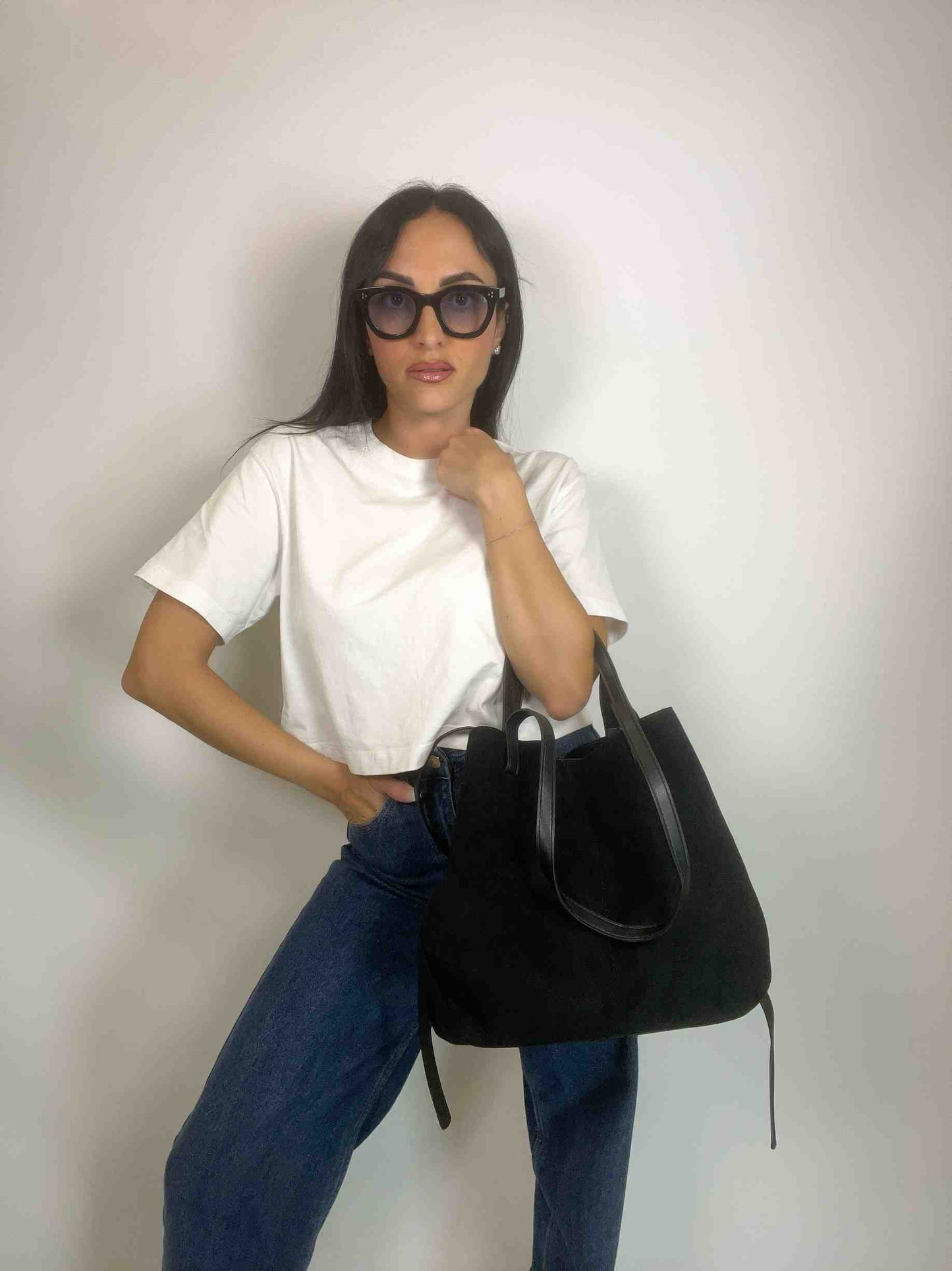 MIA- SUEDE BAG BLACK