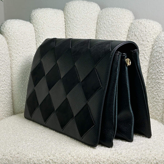 VICTORIA - SQUARE CLUTCH BLACK
