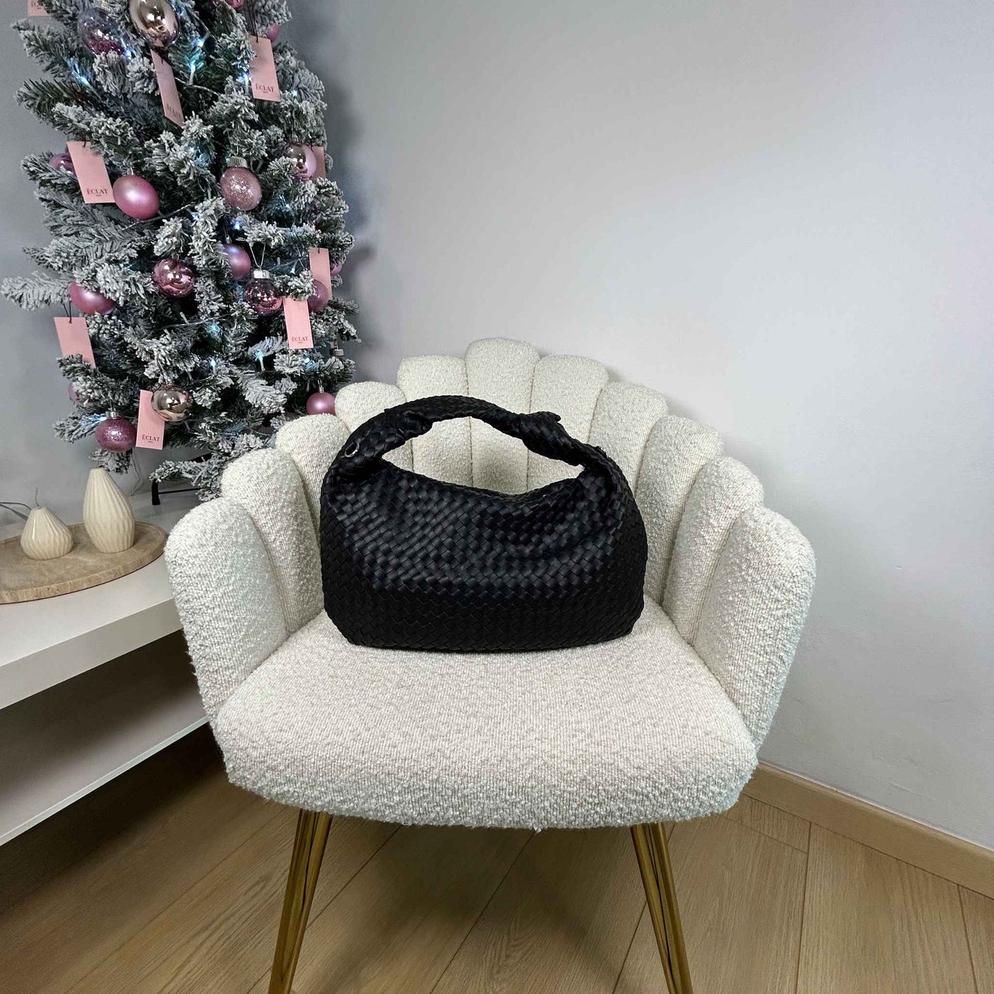 JADE MIDI - HOBO BAG BLACK