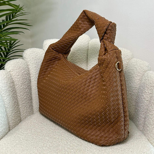 JADE BIG - HOBO BAG COGNAC