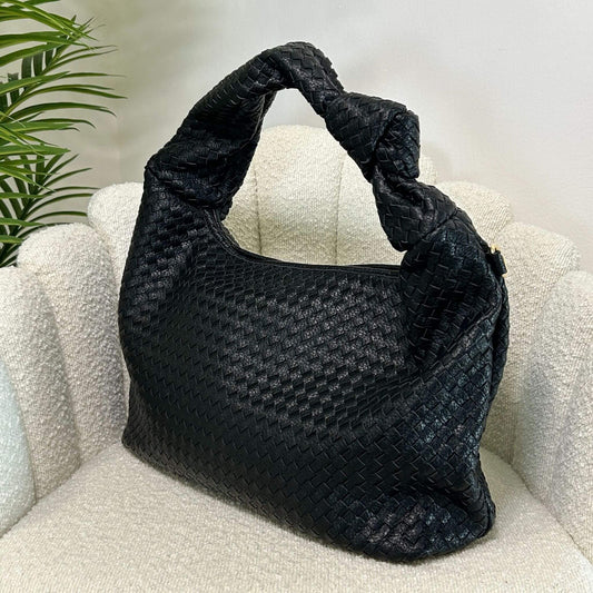 JADE BIG - HOBO BAG BLACK