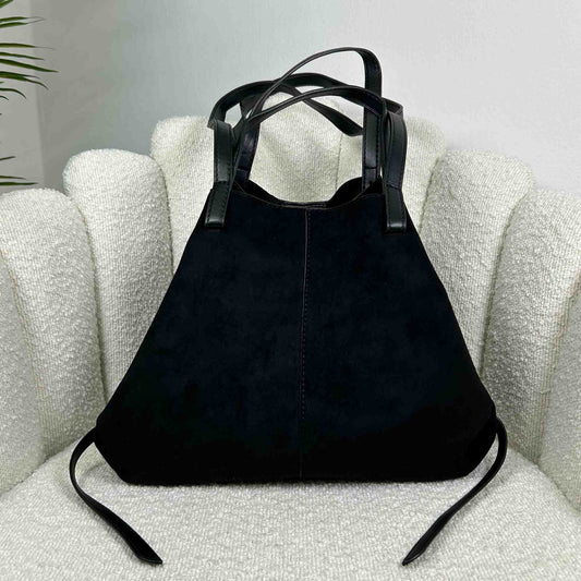 MIA- SUEDE BAG BLACK