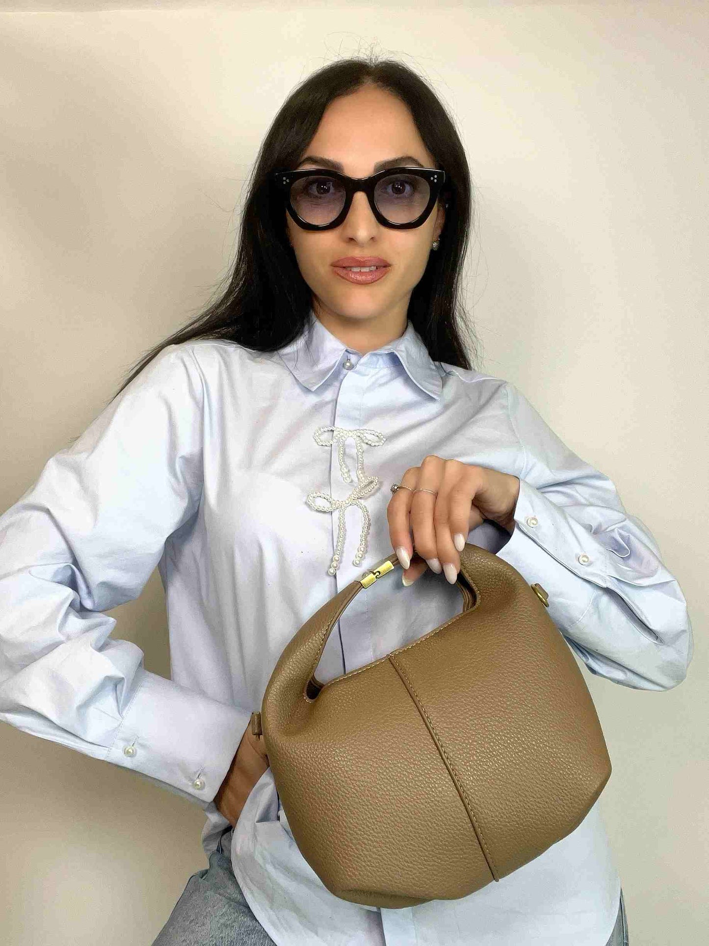 ELISE - SOFT ELEGANCE BAG BEIGE TAUPE