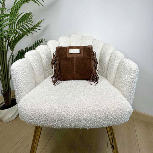 MAYA BOHO FRINGE BAG - MOKA