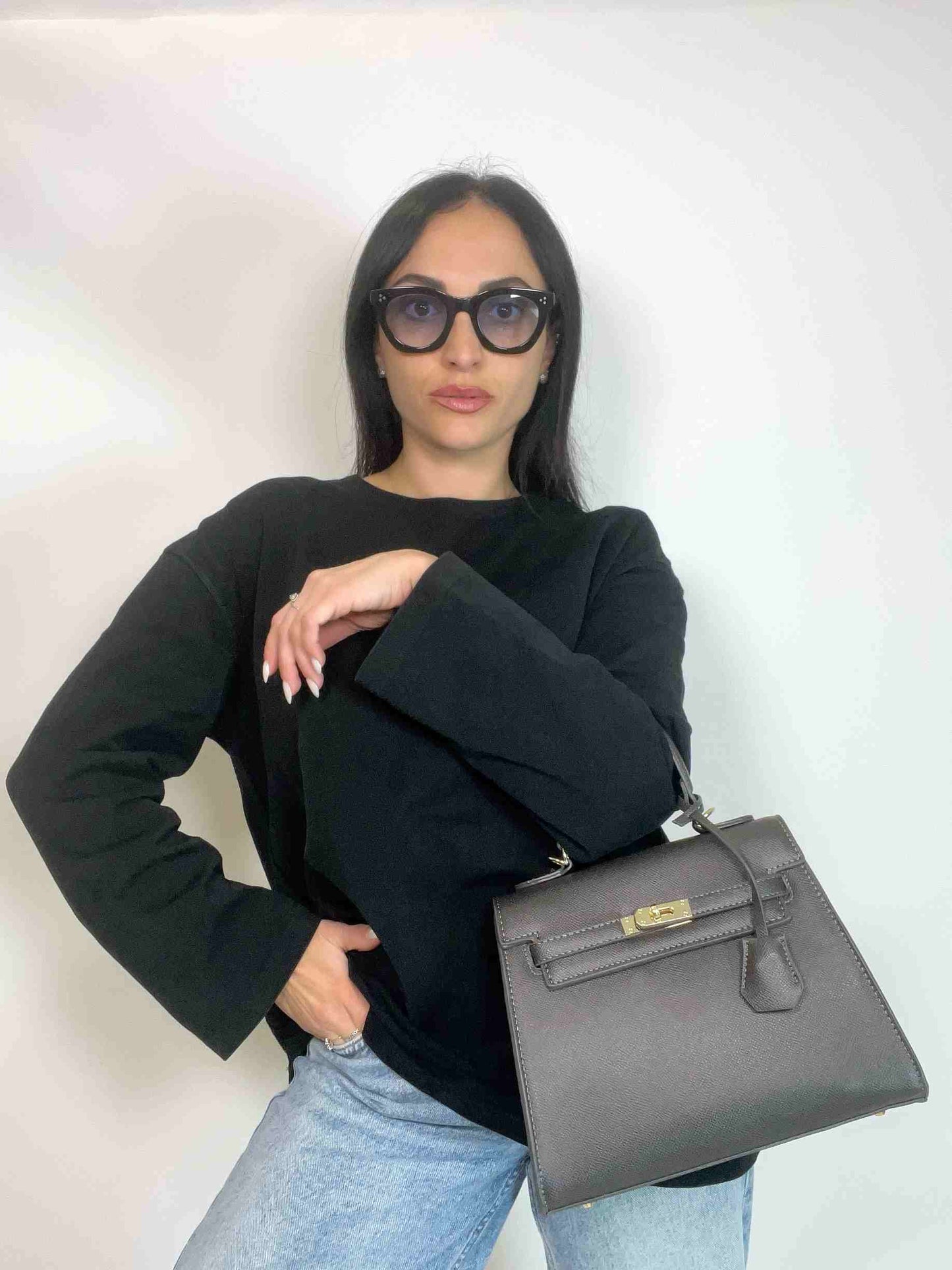 KELLY MIDI BAG - GRAPHITE GREY