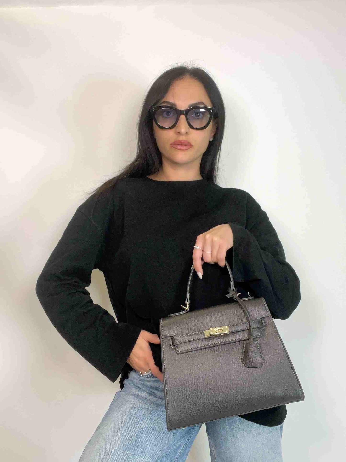 KELLY MIDI BAG - GRAPHITE GREY