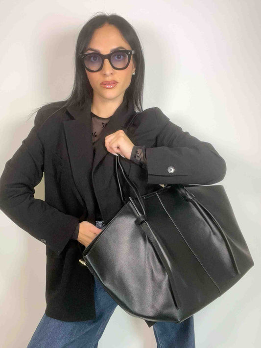 KIM STRUCTURED BAG - BLACK