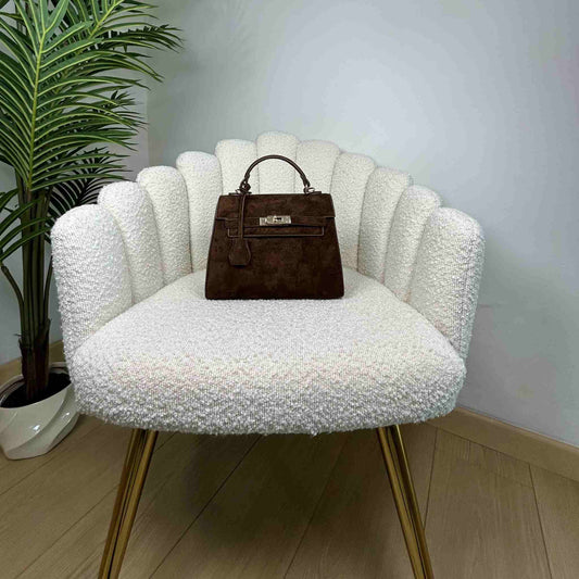 KELLY MIDI SUEDE BAG - ESPRESSO