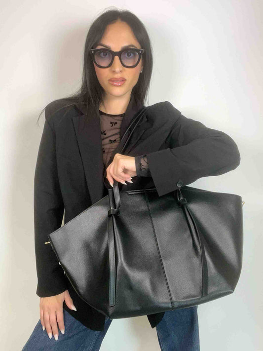 KIM STRUCTURED BAG - BLACK