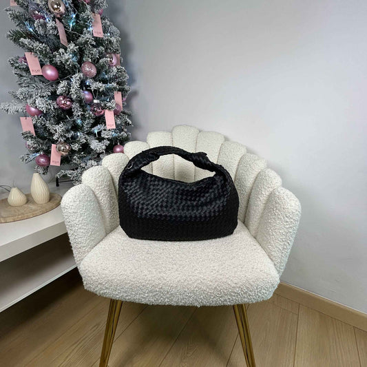 JADE MIDI - HOBO BAG BLACK