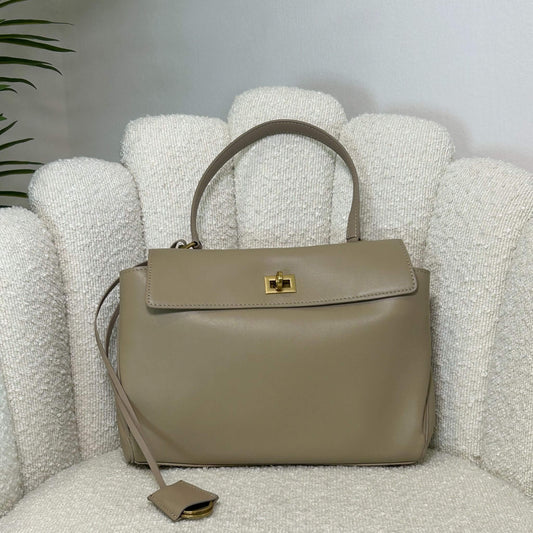 DALLAS MEDIUM - TOP HANDLE BAG TAUPE