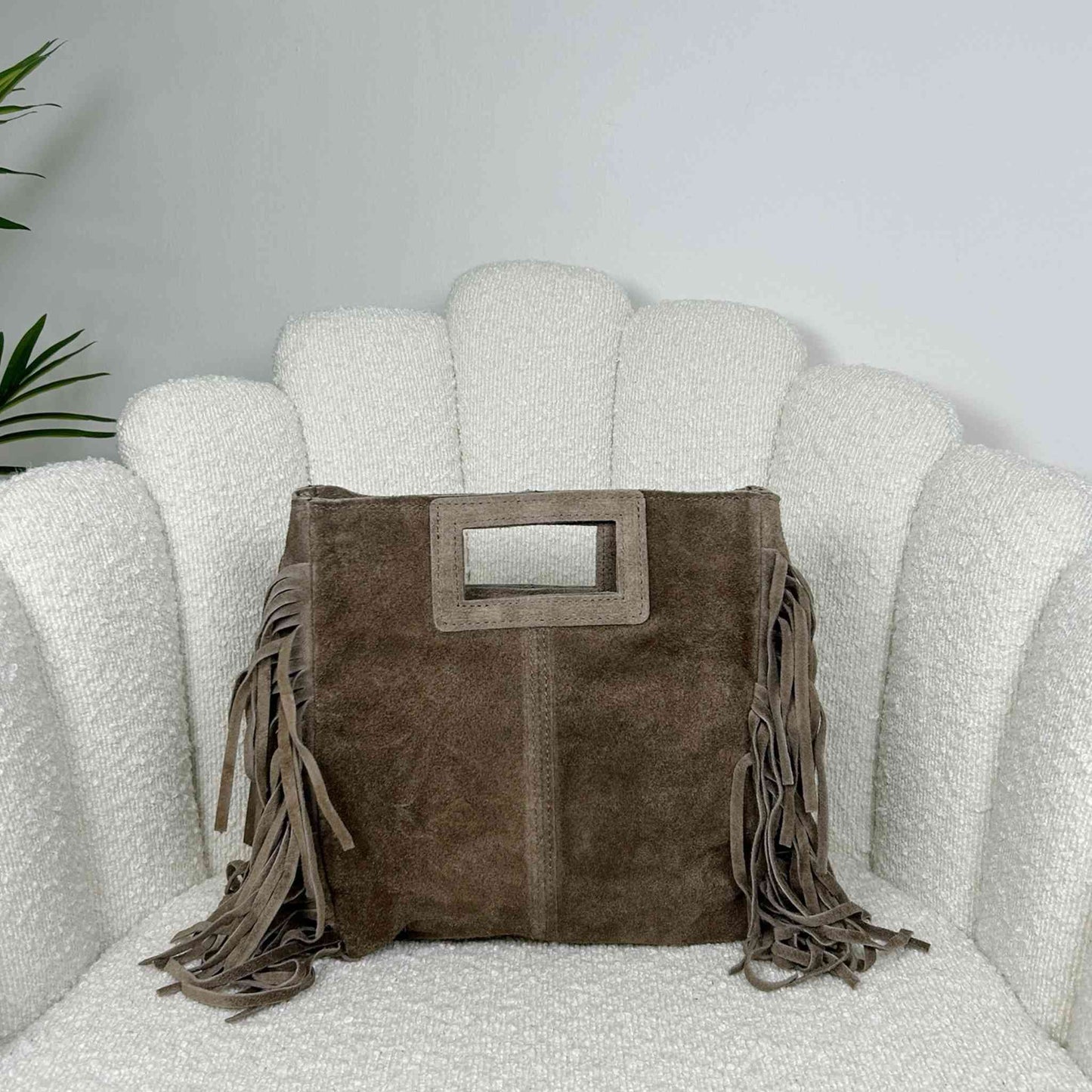 MAYA BOHO FRINGE BAG - SANDSTONE