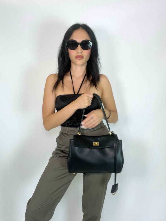 DALLAS MEDIUM - TOP HANDLE BAG BLACK