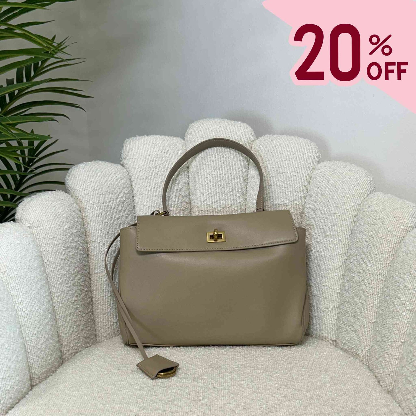 DALLAS MEDIUM - TOP HANDLE BAG TAUPE