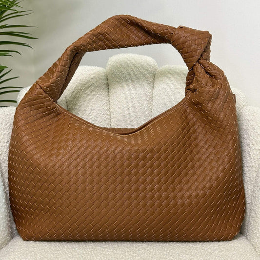 JADE BIG - HOBO BAG COGNAC