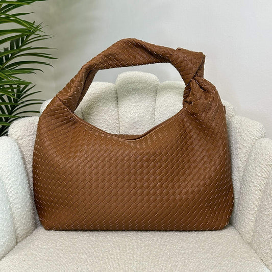 JADE BIG - HOBO BAG COGNAC