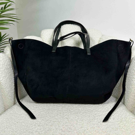 MIA- SUEDE BAG BLACK