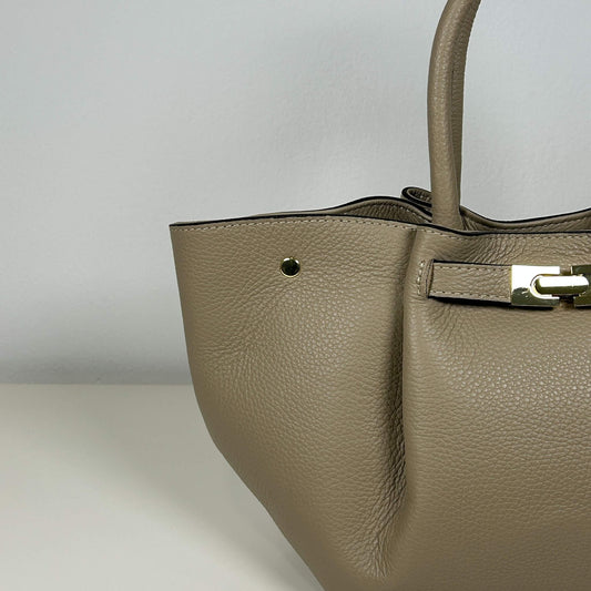 ANAHÍ - MIDI TOTE BAG DARK SAND