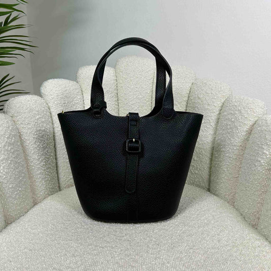 CLARA BUCKET BAG - BLACK