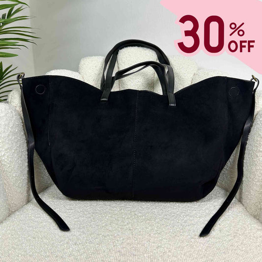 MIA- SUEDE BAG BLACK